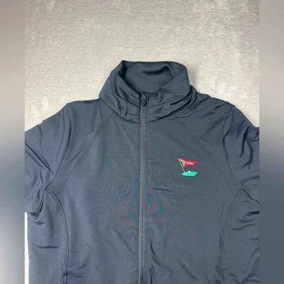 NWT Peter Millar Women’s Company Embroidered Lauren Black Full Zip Jacket Medium - Picture 2 of 14